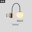 Ljojo Luxury Gold/Black Fishing Wall Lamp LED | Industrial Semicircular Wall Mounted Lighting