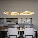 Ljojo Metal Crystal Ceiling Lamps: Luxury LED Pendant Chandeliers Lights