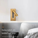 Ljojo LED Wall Lamp with USB Charging for Bedroom and Living Room Lighting