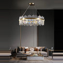 LED Modern Gold Crystal Chandelier - Designer Hanging Lamp by Ljojo
