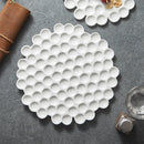 Ljojo 2024 Dessert Plate: High-End White Ceramic for Japanese & Western Cuisine