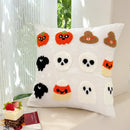 Embroidered Halloween Pillowcase Cojines Orange Pumpkin Spider Web Pillowcases