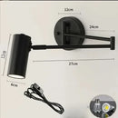 Adjustable Swing Arm LED Wall Lamps Touch Sensor Sconce Lights Ljojo Modern Decor Bedside