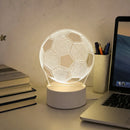 Glow-in-the-Dark Football Night Light - Sports-Themed Desk Lamp | Ljojo