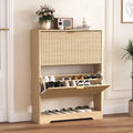Ljojo™ 4-Drawer Shoe Cabinet with Adjustable Shelves