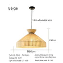 Jute Fabric Pendant Lights | Handmade Nordic Chandelier for Living Room | Ljojo