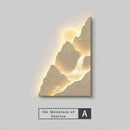 LED Mountain Wall Light with Sunset Effect - Modern Landscape Mural Lamp by Ljojo