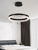 Ljojo LED Chandelier with Remote Control for Modern Home Decor