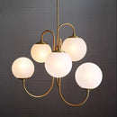 Modern Glass Ball LED Pendant Light Chandelier for Living Room by Ljojo
