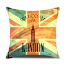 Ljojo London Guard Street Scene Cushion Cover - Cute Cartoon Design