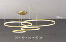 Ljojo LED Ring Pendant Light Chandeliers for Modern Home Decor