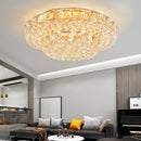 Ljojo Luxury Crystal Ceiling Lights Modern Remote Dimmable Gold Living Room Decor