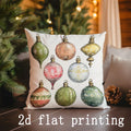 Christmas Ornaments & Trees Printed Pillow Covers by Ljojo - Pattern Cushion Cover