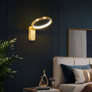 Ljojo Minimalist Brushed Gold Nordic Wall Lamp - Bedroom Bedside Lighting