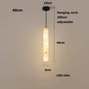 Italian Marble Pendant Light: Modern Minimalist Luxury Dining Table & Bar Island Strip Light by Ljojo