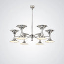 Modern Living Room Pendant Light Chandelier by Ljojo: Space Age Metallic Bedroom Study Luster