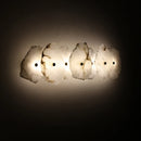 Ljojo Marble LED Wall Lamp Copper Sconce for Parlor Bedroom