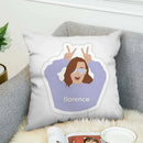 Ljojo Luxury 45x45 Pillow Cover for Bed, Sofa & Car - Decorative Cushion Cover