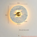 Ljojo Marble LED Wall Light: Modern Nordic Bedroom Lamp for Living Room & Bathroom