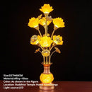 Ljojo LED Lotus Table Lamp: Illuminating Buddha's Presence in Worship Settings