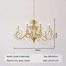 American Retro E14 Led Chandelier: French Style White Metal Candle Pendant Light by Ljojo