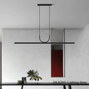 Ljojo LED Strip Chandelier for Restaurant Tea Room Office Bar Bedroom Living Dining