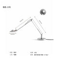 Industrial Black/Chrome LED Mechanical Rocker Arm Adjustable Desk Light for Bedroom and Study by Ljojo