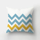 Blue Elk Geometric Pillow Case Cover by Ljojo - Fresh Animal Print Home Decoration
