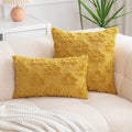Embroidered Wool Maple Leaf Pillowcase by Ljojo - Halloween & Thanksgiving Orange Cushion Cover