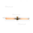 Ljojo LED Wall Sconce Copper Gold White Minimalist Art Deco Wall Light
