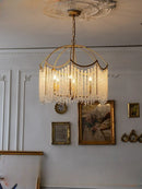 American Crystal Chandelier Bedroom Lamp French Luxury Tassel Designer Ljojo