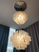 Modern Luxury Shell Chandelier LED Glossy Ceiling Lamp Home Decoration for Living Room by Ljojo