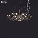 Ljojo Modern Minimalist LED Pendant Light Star Sky Chandelier for Living Room Home Decor