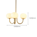 French Simple Girl's Room Chandelier Lamp | Pink Medieval Bauhaus Pendant Light by Ljojo
