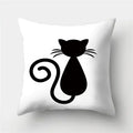 Cute Cat Cushion Cover 45x45cm - Ljojo Home Decor Pillowcases