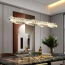 Ljojo Luxury Crystal Pendant Light - Modern LED Chandelier for Dining and Bar