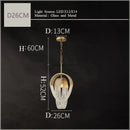 American Postmodern Light Luxury Tassel Crystal Chandelier for Dining Room by Ljojo