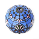 Blue Baroque 12" Stained Glass Lampshade for Floor Lamp & Pendant Light - Ljojo