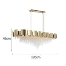 Italian K9 Crystal Pendant Lights Luxury Gold Chandelier for Bedroom Living Dining Room - Ljojo