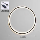 Ljojo LED Round Ring Wall Lamps Modern Home Decor for Living Room and Bedroom