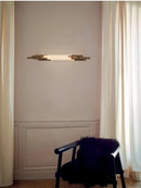 Ljojo Minimalist Gold LED Art Wall Lamp for Modern Living Spaces