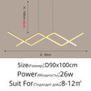 Ljojo LED Hanging Lamp Modern Pendant Lights for Dining Room Kitchen Bar