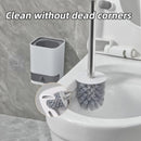 Ljojo Long Handle Wall-Mounted Toilet Brush with Detachable Drain Drawer