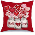 Ljojo Love Bottle Pattern Pillowcase for Home Sofa Decor