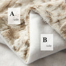 Ljojo Leopard Faux Fur Plush Throw Blanket for Couch Sofa Bed Glamorous Living Room Decor