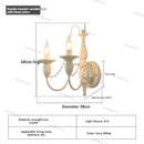 French Cream Style Living Room Chandelier | Princess Room Main Light by Ljojo