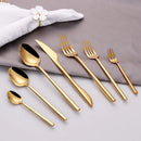 Ljojo 21 Piece Gold Cutlery Set - Stainless Steel 304 Elegant Tableware