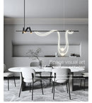 Adjustable Nordic Flexible Hose Pendant Light Chandelier LED Lamp Modern Stylish for Home Decor by Ljojo