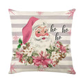 Christmas Party Pillowcase with Santa Claus & Snowman Print for Home Decoration by Ljojo.