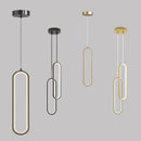 LED Pendant Chandelier Modern Minimalist for Bedroom Living Room Gold Black by Ljojo